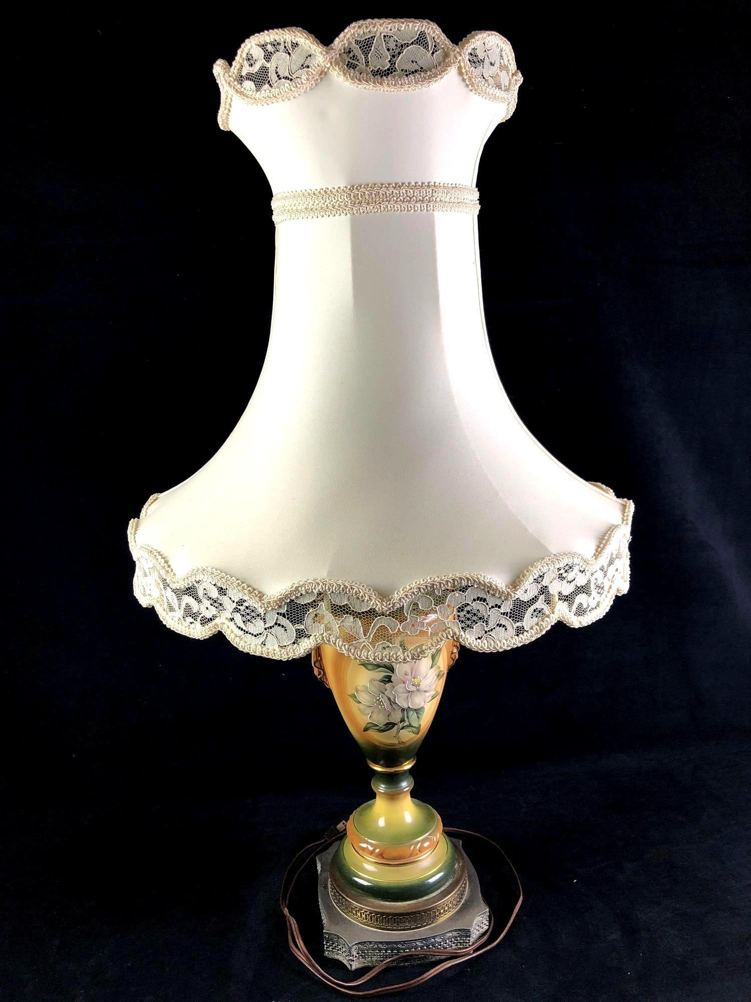 Victorian-era Style lamp and decorative shade (1 of 3)