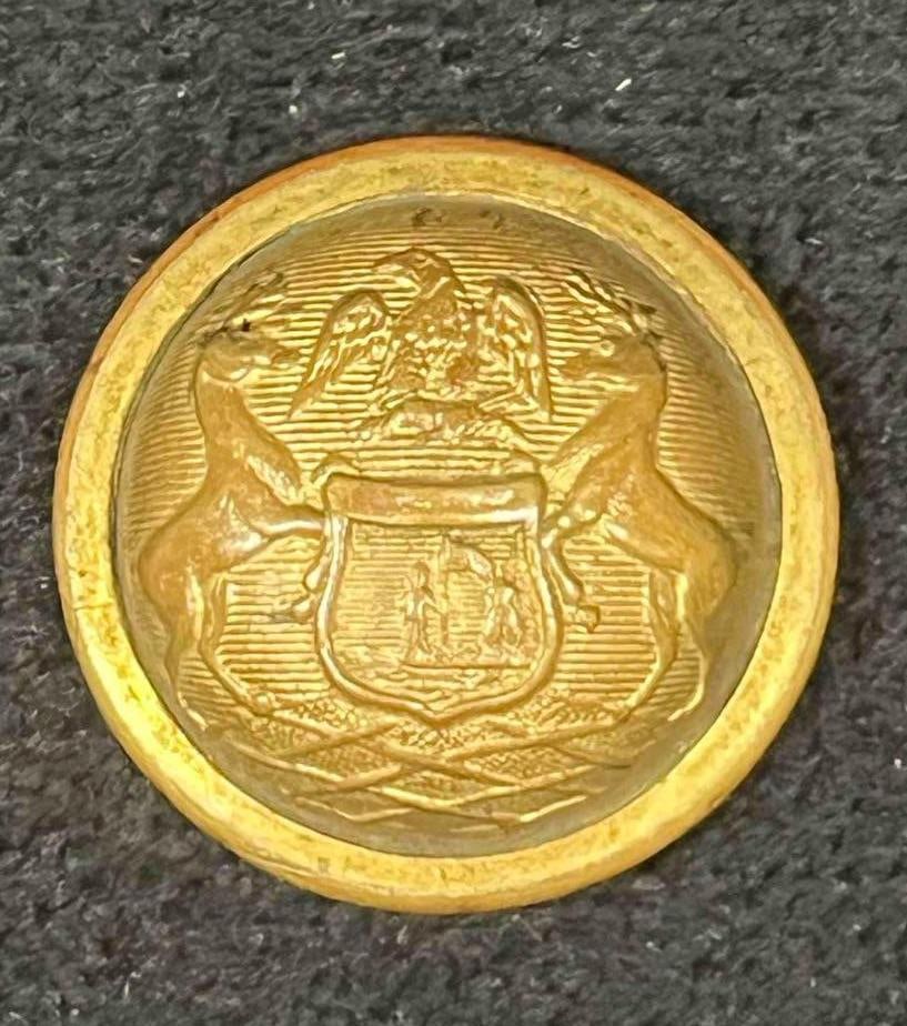 U.S. Civil War Michigan, Staff Button Scovill MG 4A.1. (1 of 7)