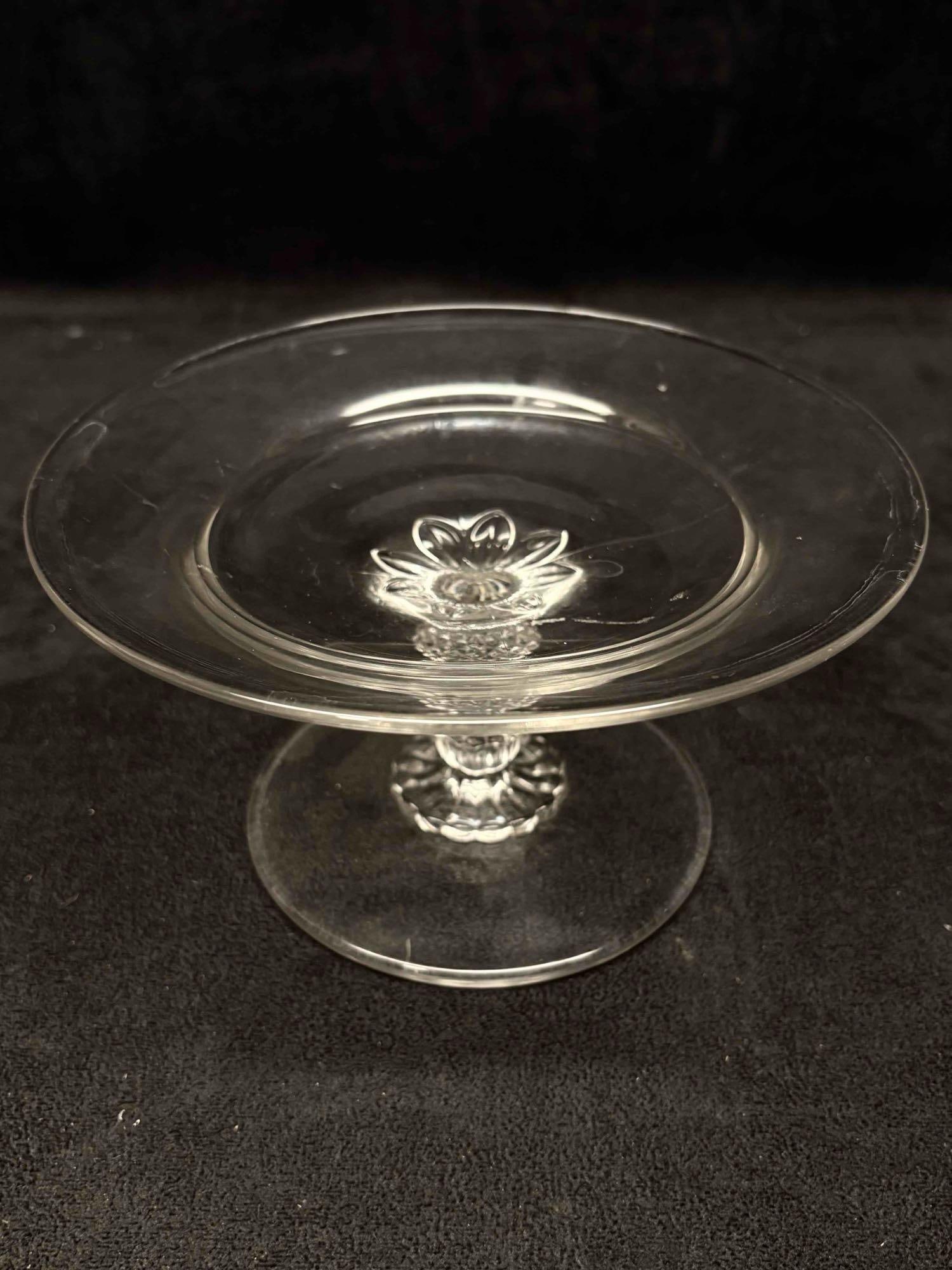 Plantation Pressed Glass Compote by Heisey (1 of 6)