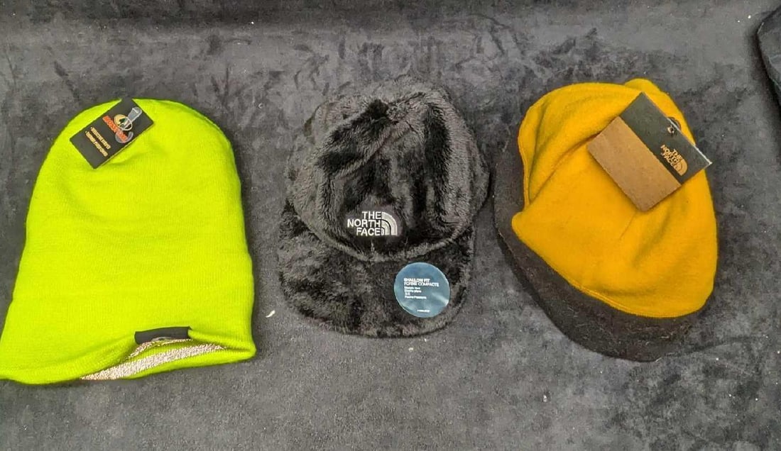North Face And Mossy Oak Beanies And Cap (1 of 5)