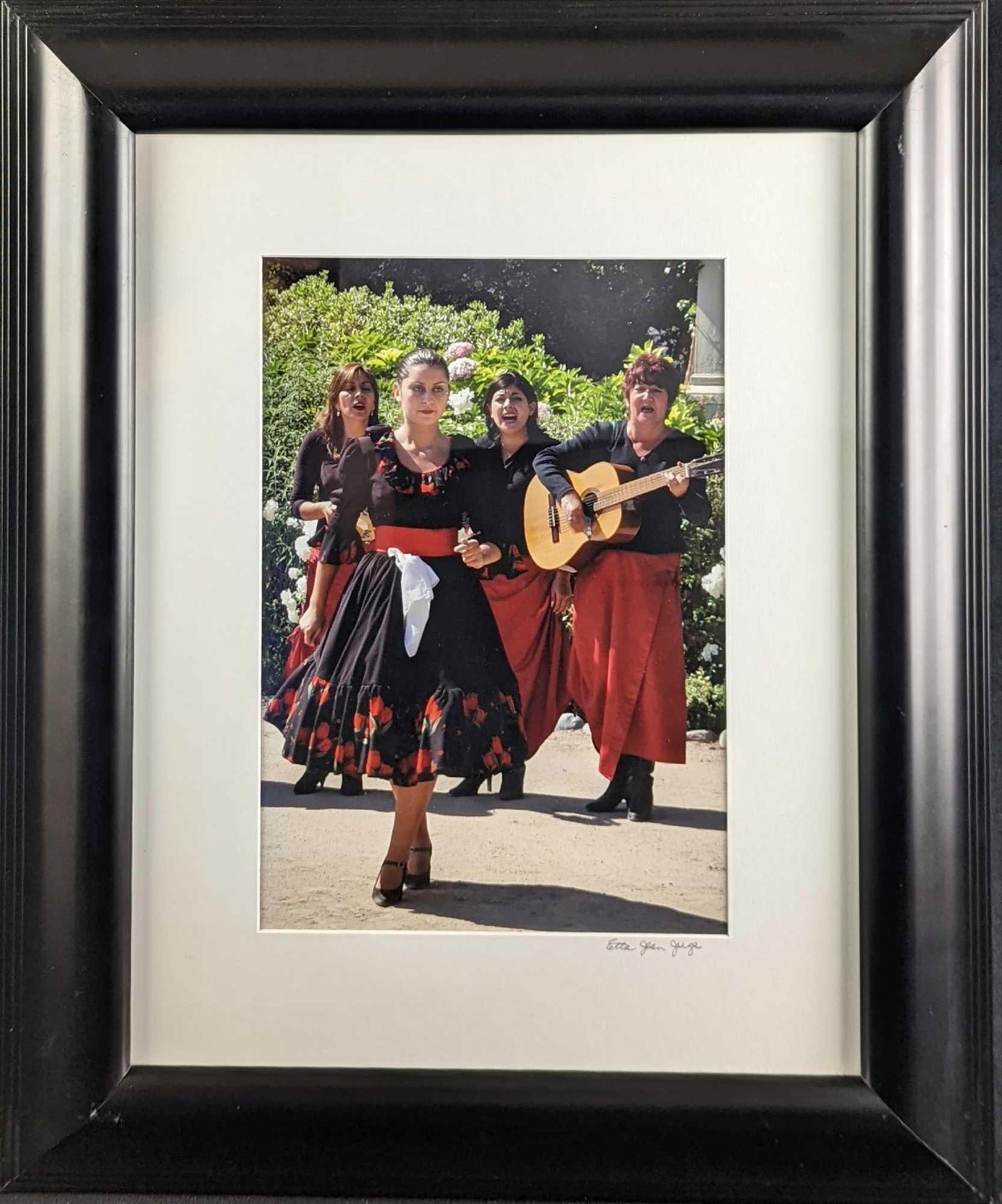 Framed Etta Jean Juge Dancing & Singing In Chile Photo (1 of 5)