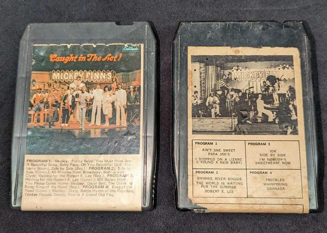 2 Vintage Ragtime Mickey Finn 8 Track Tapes (1 of 4)