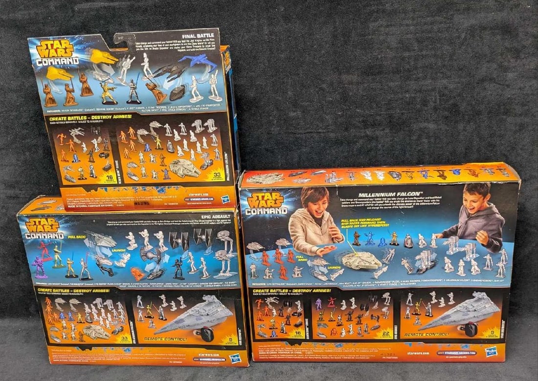 3 Star Wars Command Game Sets By Hasbro - 2