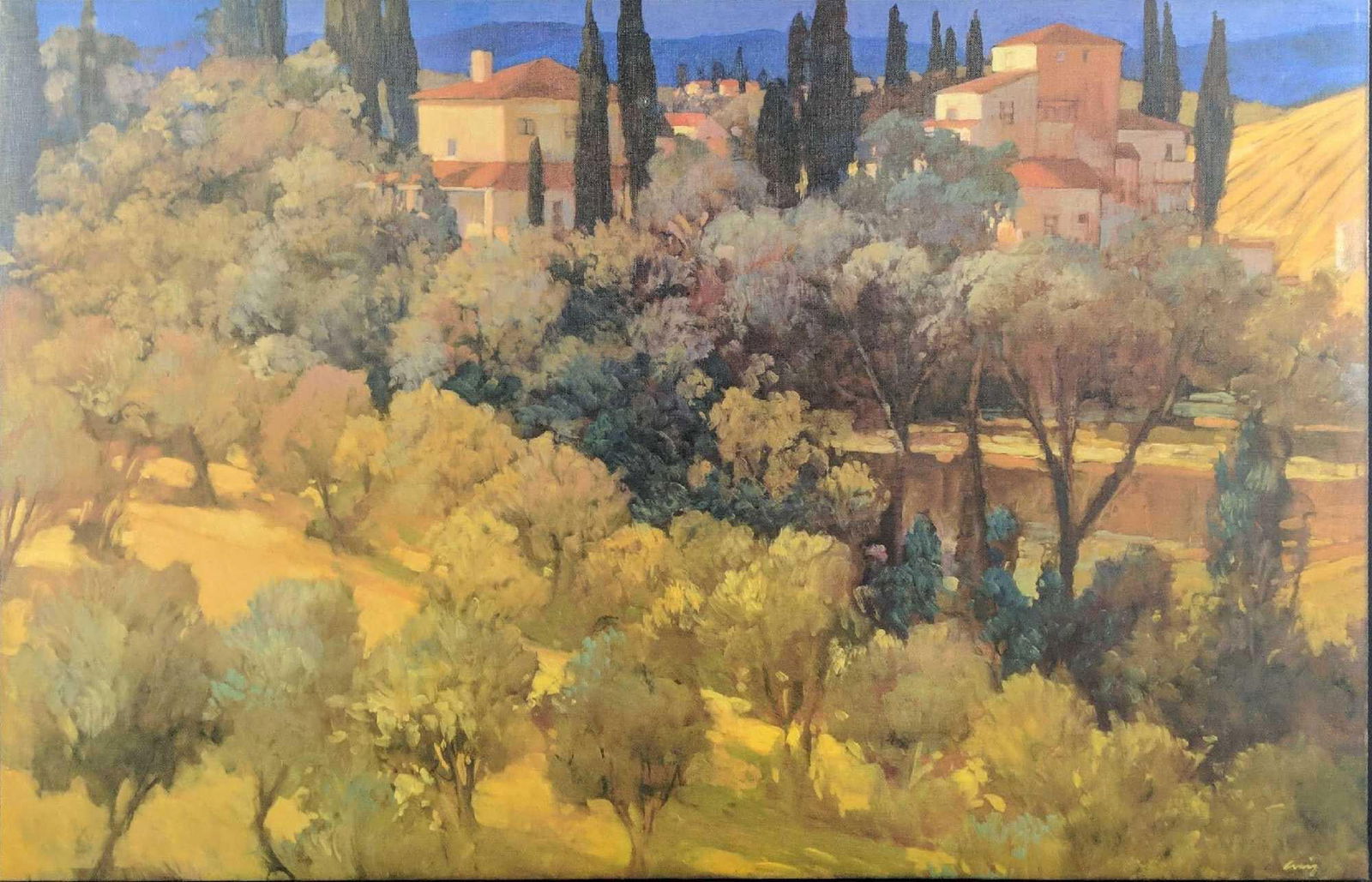 Giclee Canvas Florentine Landscape Philip Craig: Give your home a splash of color and elegance with art by Philip Craig. Tangletown Fine Art searches the world's archives for the most relevant art to accent today's design trends. This