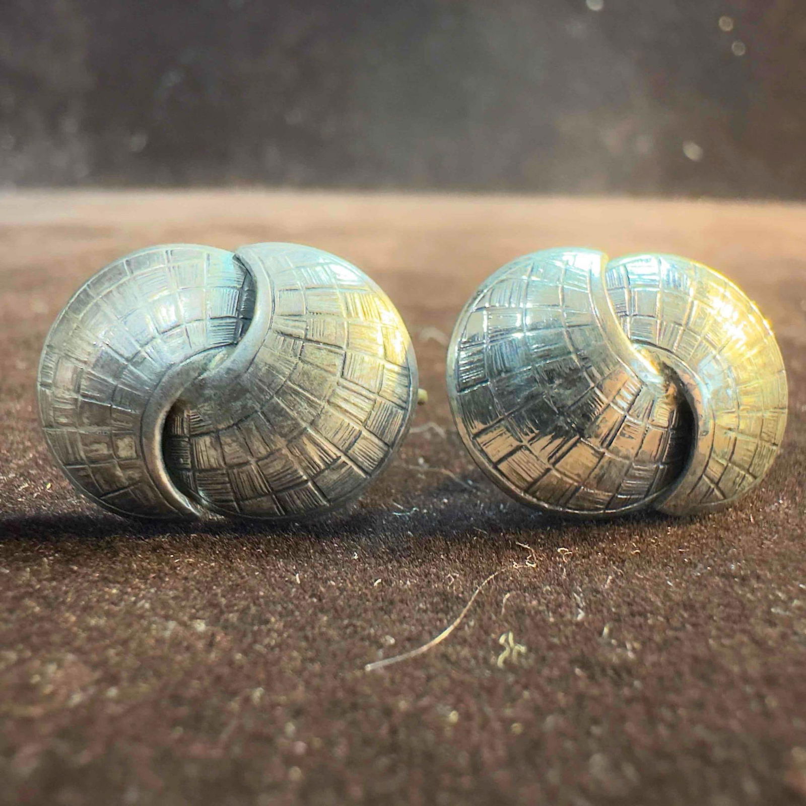 Danecraft Sterling Silver Screw Back Earrings B87 (1 of 5)