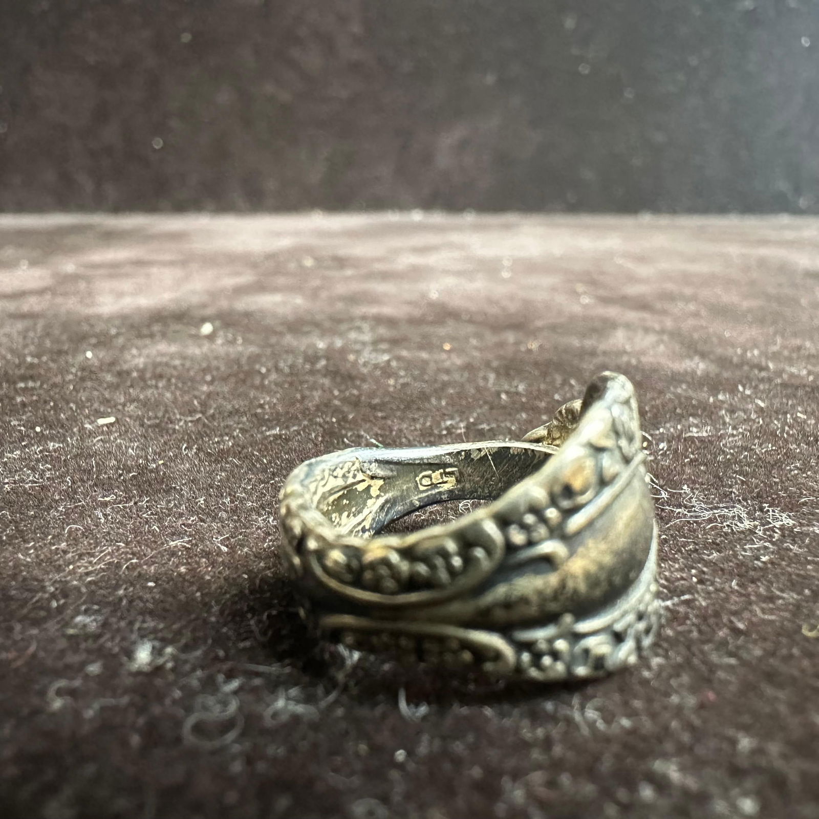Bent Spoon Handle Hallmark LTD Silver Ring - 7