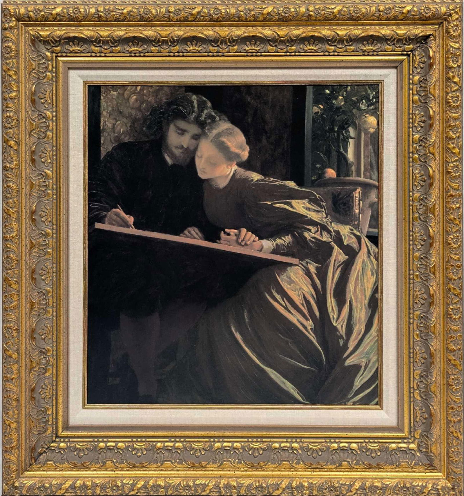 Large After Frederic Leighton Painter's Honeymoon Varnished Framed Print R100 (1 of 7)