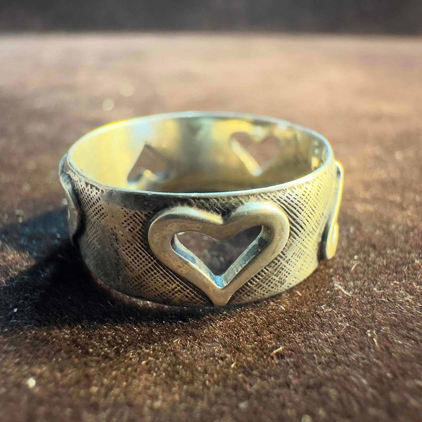 Sterling Silver Heart Accent Ring Beaucraft A90 (1 of 8)