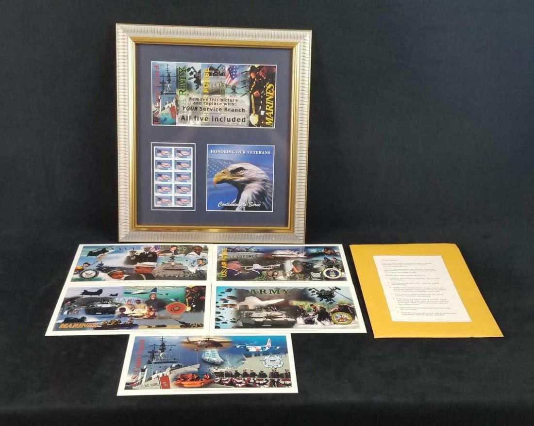 Postmark Gallery Honoring Our Veterans Framed Stamps (1 of 11)