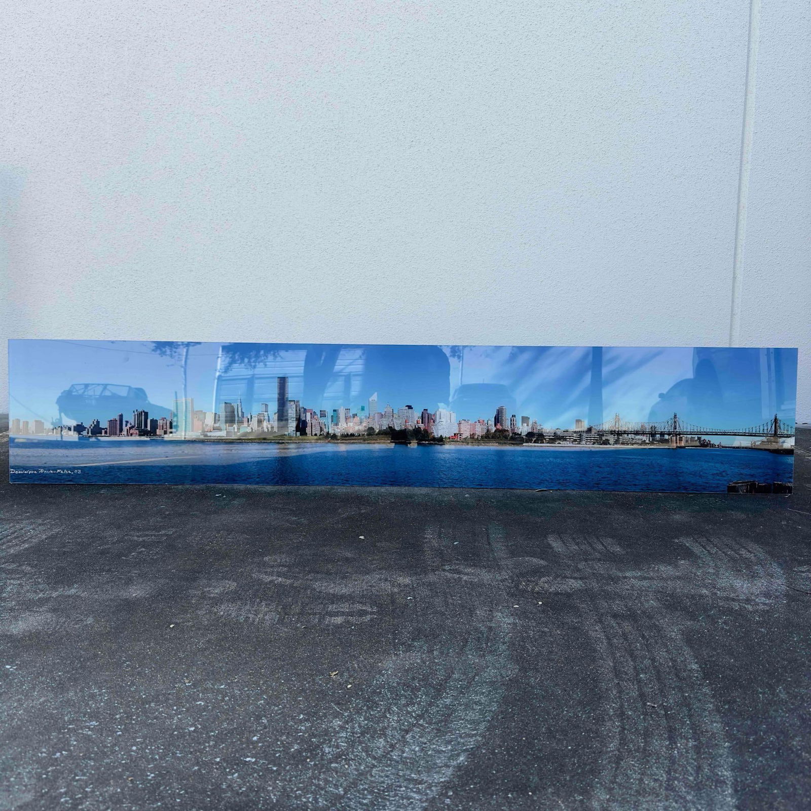 Midtown Manhattan Skyline Roosevelt Island Queensboro Bridge Panoramic Photo Print Mounted Acrylic: This photo was taken from Roosevelt Island from a southern point showcasing an amazing view of midtown Manhattan, East River, and Queensboro Bridge. This panoramic print is on plastic mounted on