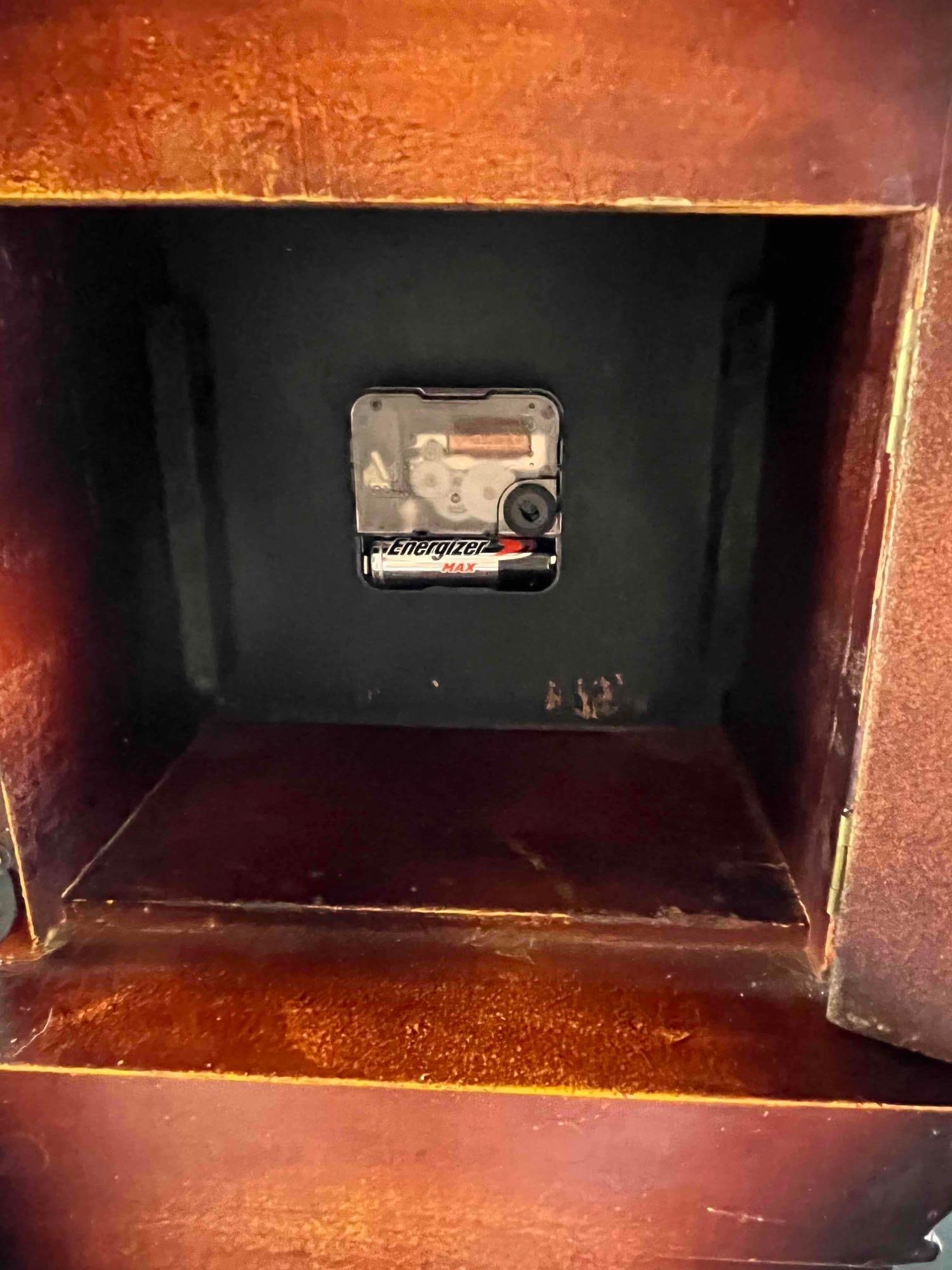 Wooden Clock With Storage - 9