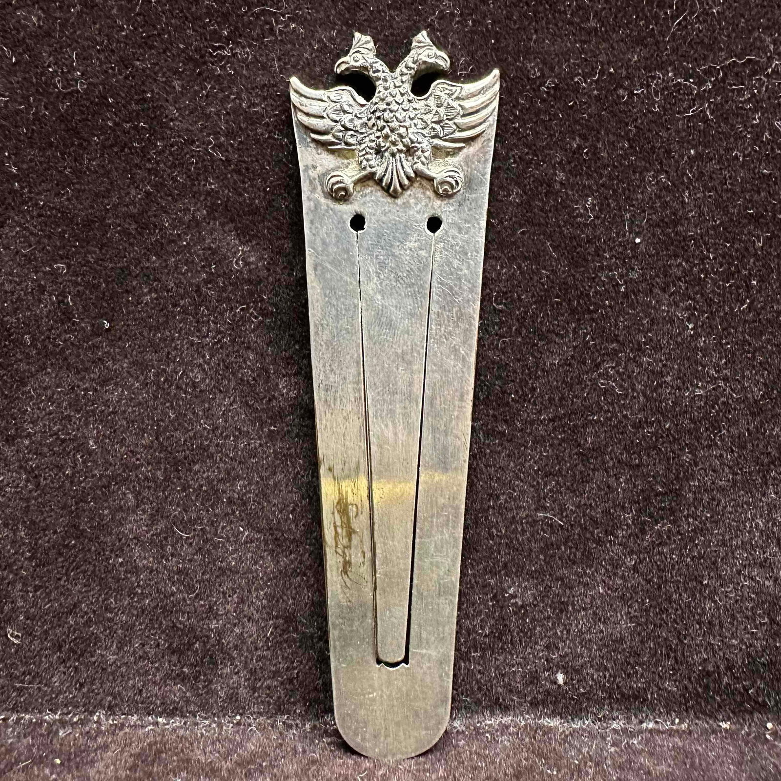 Double Headed Eagle Emblem Sterling Silver Bookmark (1 of 8)