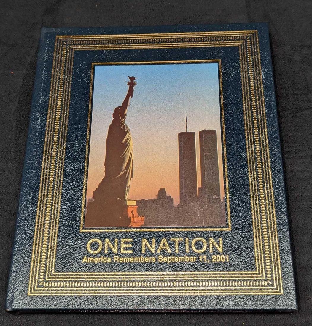 One Nation: America Remembers, September 11 Hardcover: One Nation: America Remembers, September 11 Hardcover. This was published by LIFE in the year 2001. The hardcover book is approx 9 1/4" x 1" x 11 1/8" and it weighs 3.54 lbs. The cover has light