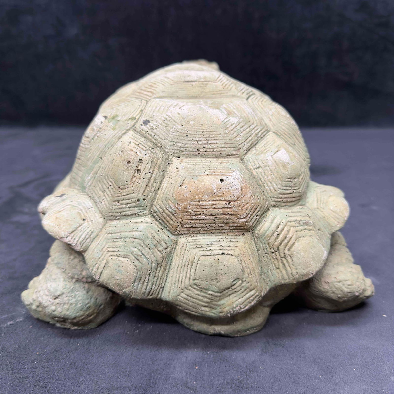 Walking Turtle Large Medium Solid Concrete Garden Yard Outdoor Statue Set - 12