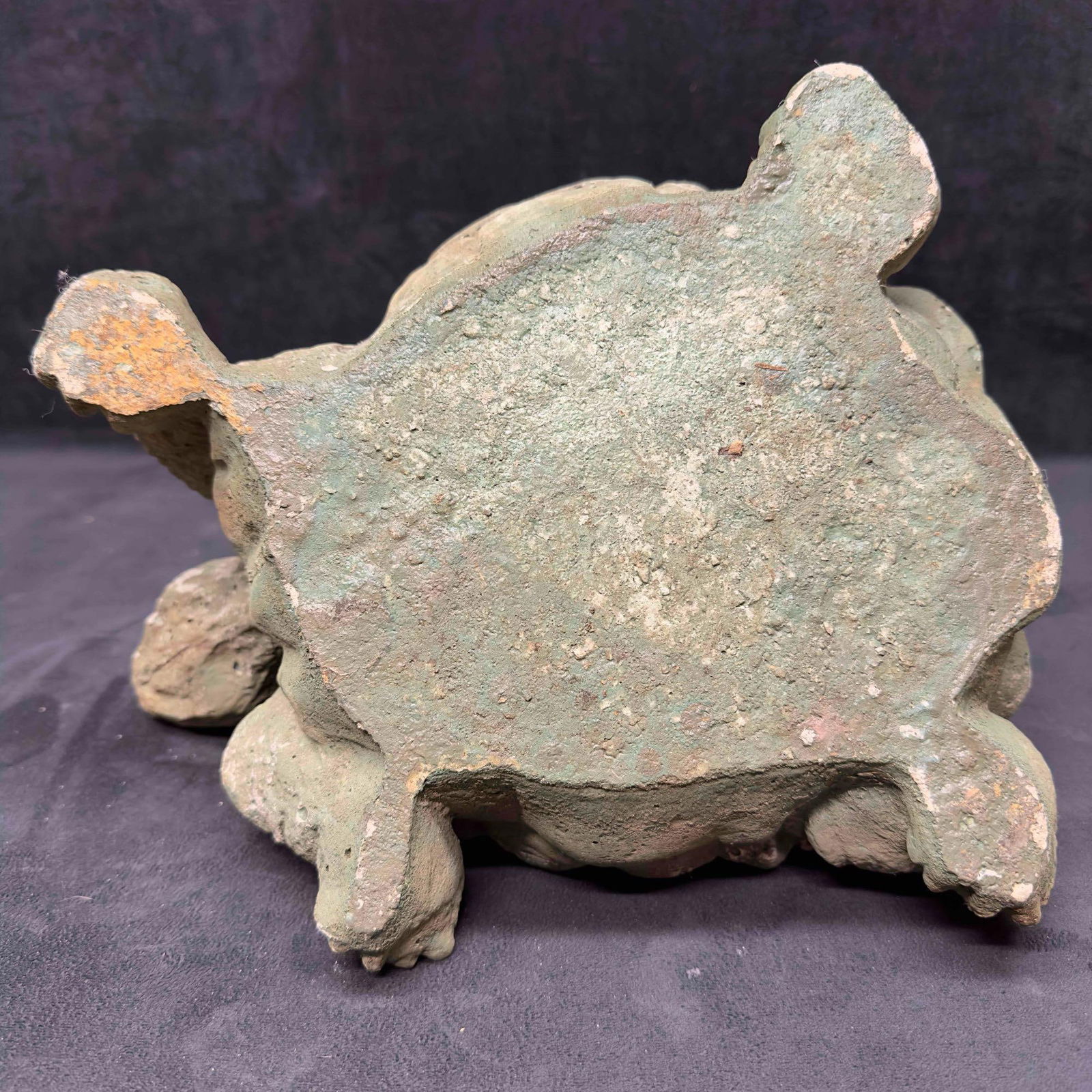 Walking Turtle Large Medium Solid Concrete Garden Yard Outdoor Statue Set - 14
