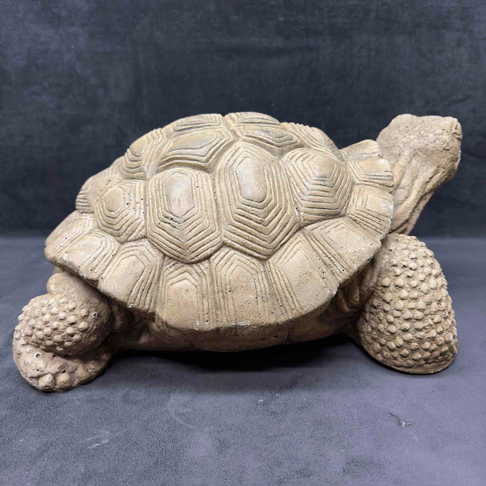 Walking Turtle Large Medium Solid Concrete Garden Yard Outdoor Statue Set - 4