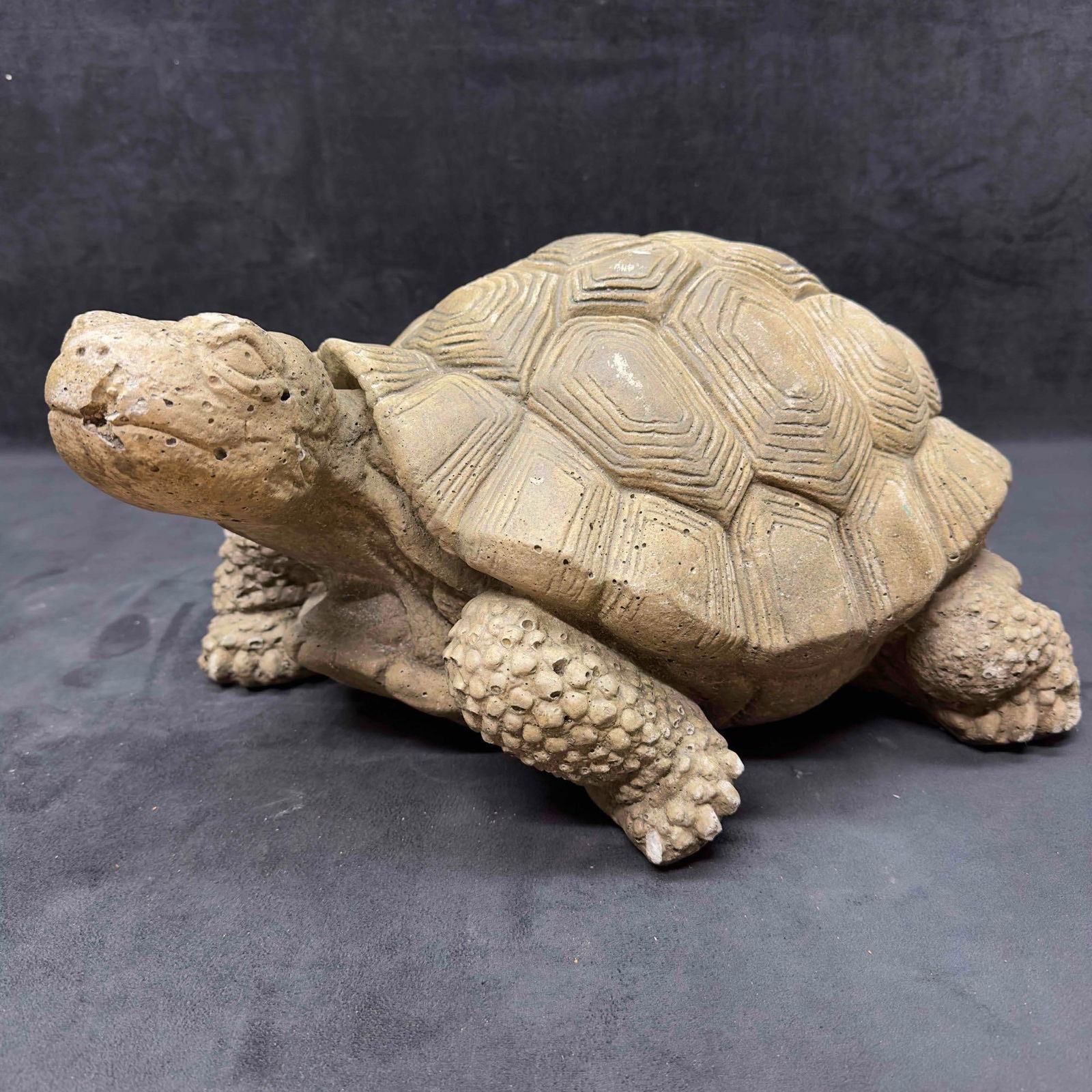 Walking Turtle Large Medium Solid Concrete Garden Yard Outdoor Statue Set - 8