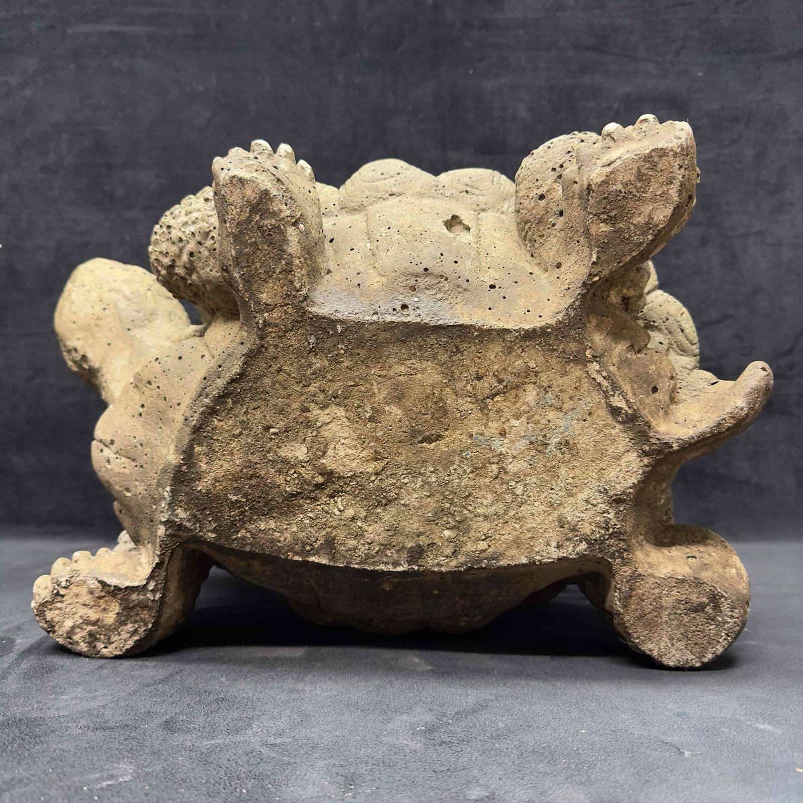 Walking Turtle Large Medium Solid Concrete Garden Yard Outdoor Statue Set - 9