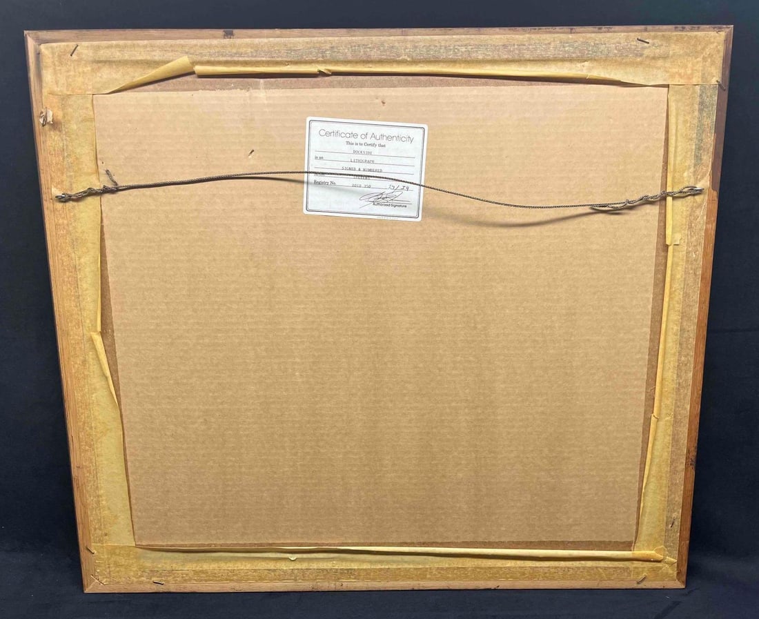 Signed & Numbered "Dockside" Lithograph By Mark Stevens - 2
