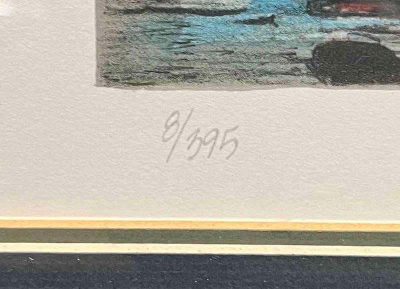 Signed & Numbered "Dockside" Lithograph By Mark Stevens - 4