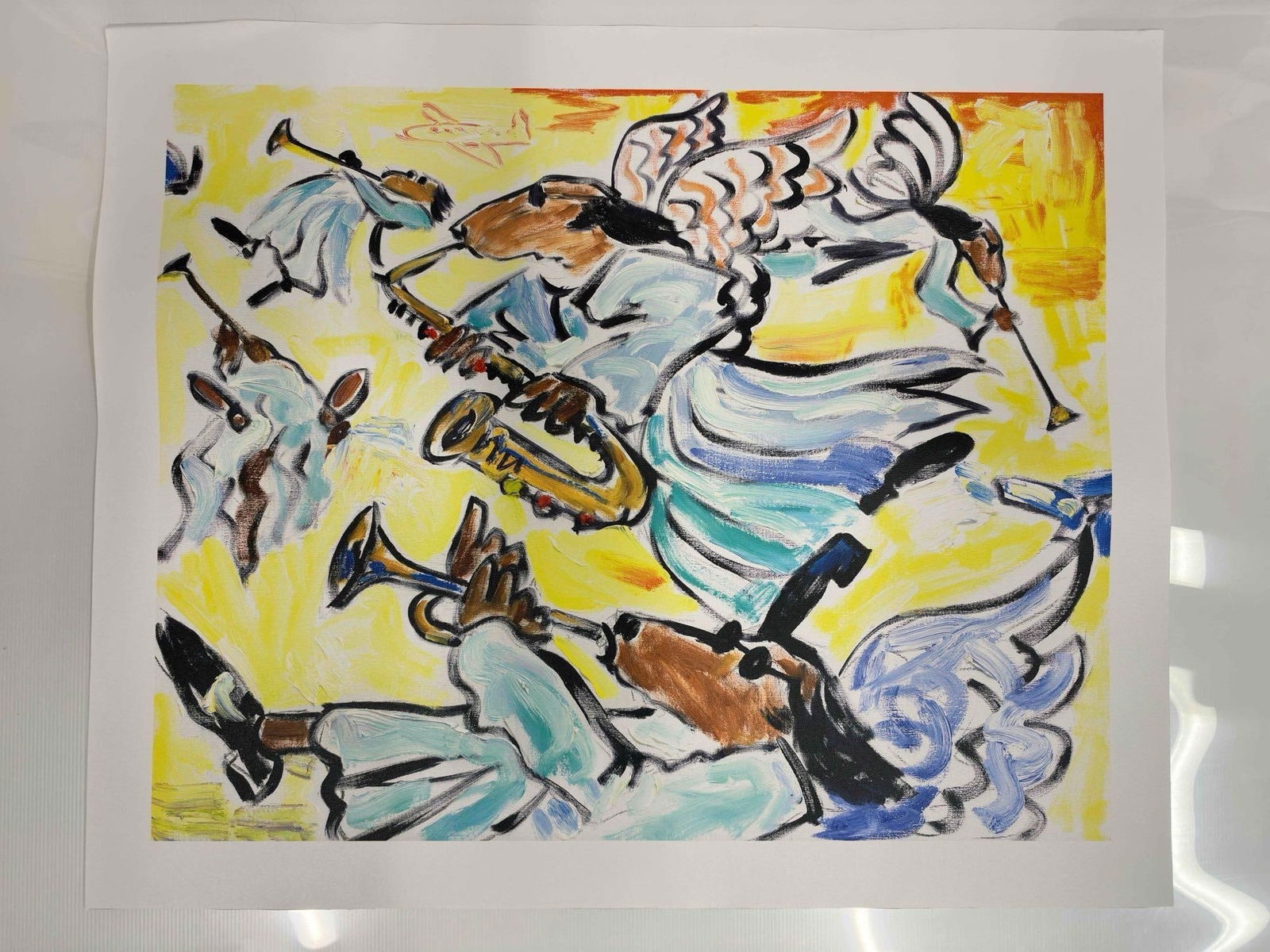 Lonely Dog Ivan Clarke Hound Heaven Medium Giclee on Canvas: Lonely Dog Ivan Clarke Hound Heaven Medium Giclee on Canvas. Giclee on canvas print titled Hound Heaven by Ivan Clarke. This medium (23 3/4" x 30") art piece is a high quality print after an