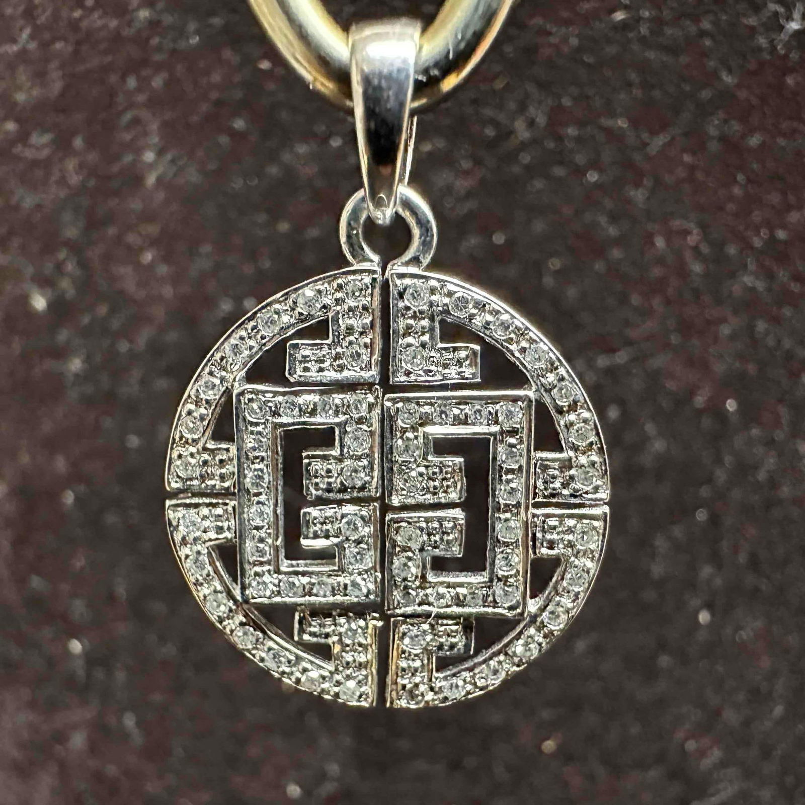 Affinity Diamond Sterling Silver GRP 925 Pendant: This item is in good pre-owned, previously used/displayed condition with noticeable light wear, and surface scratches. Please reference all photos for full details. This piece of jewelry has been test