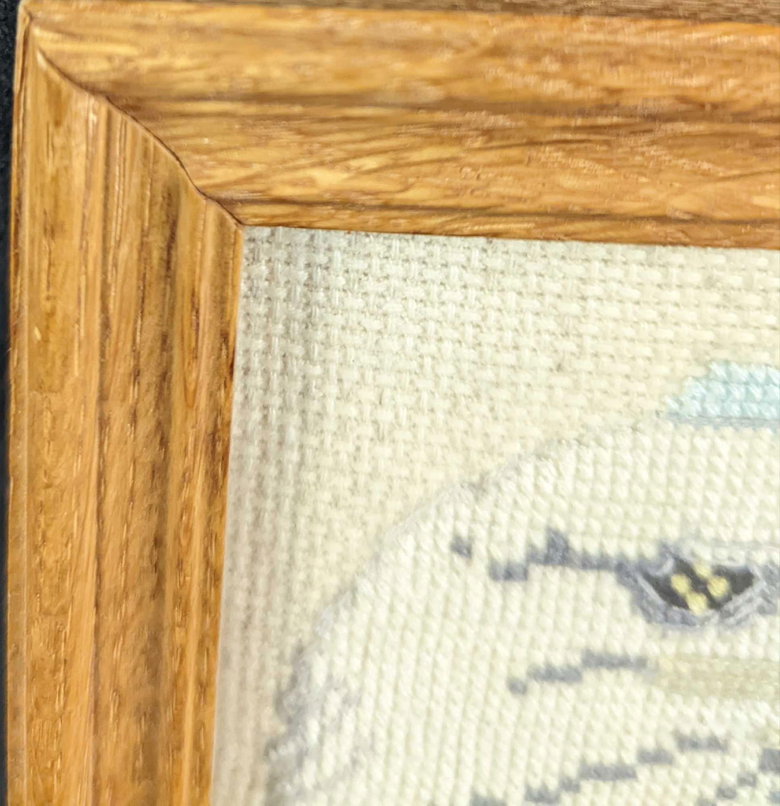 Framed Framed Bald Eagle Cross Stitch - 5