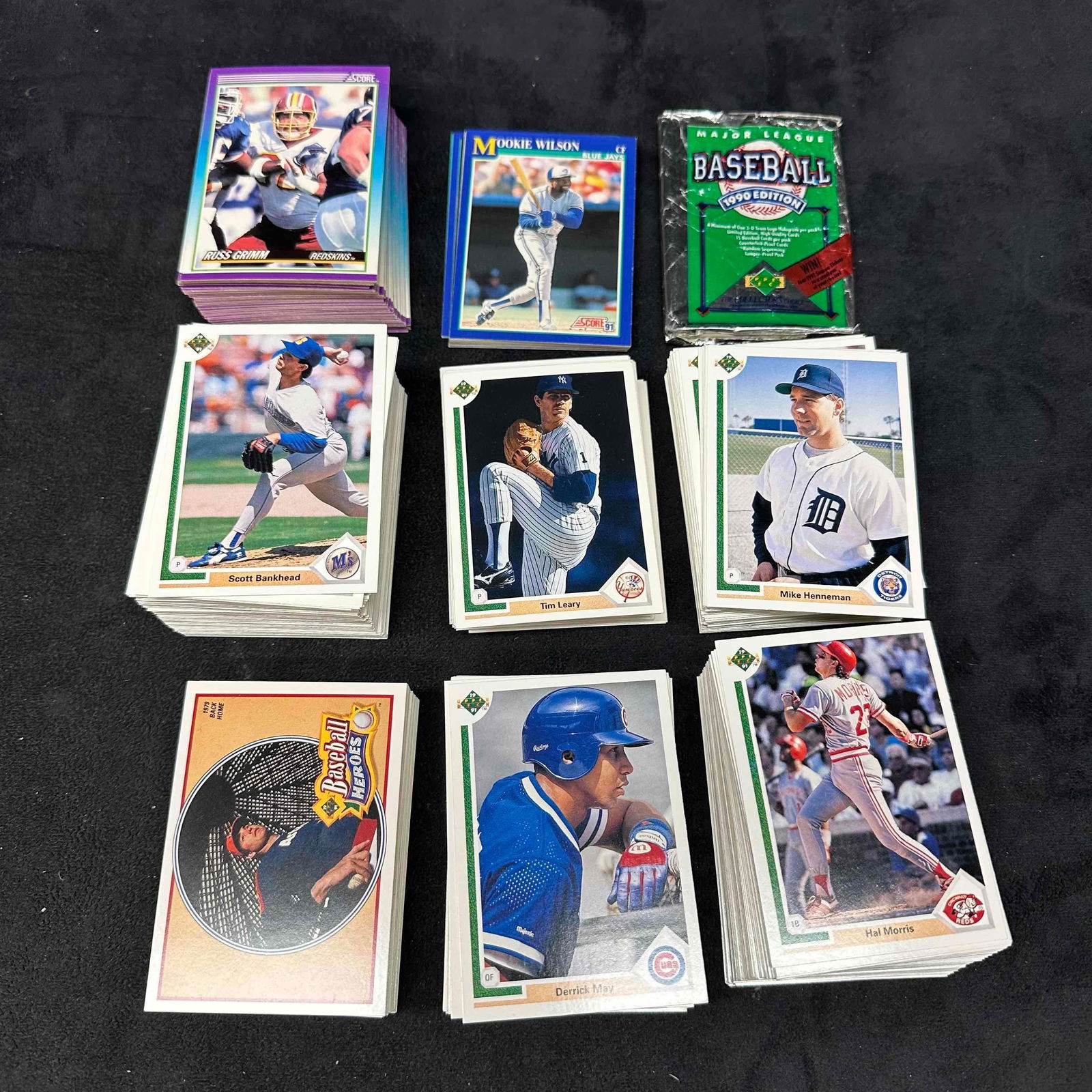 Baseball and Football Card Collection Set Upper Deck Score 1990's (1 of 7)