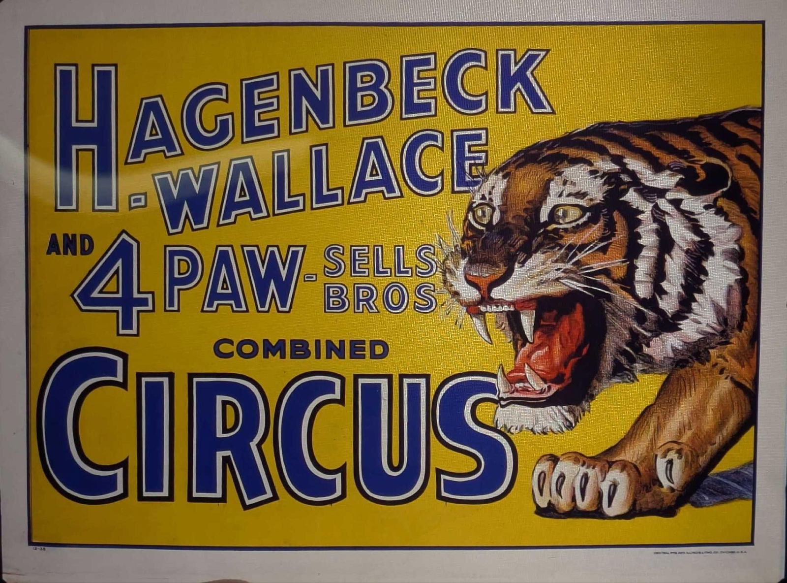 4 X 5 Hagenbeck Wallace Combined Circus Kodak Transparency B (1 of 2)