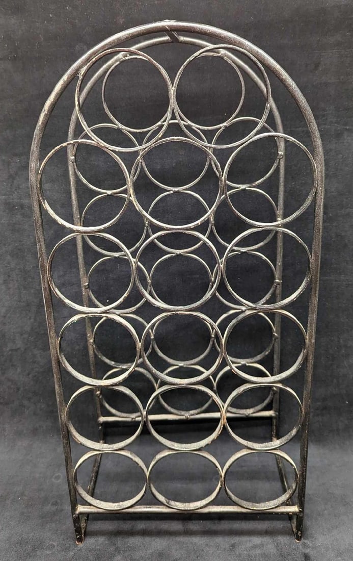 Arthur Umanoff Wrought Iron 17 Wine Bottle Holder (1 of 4)