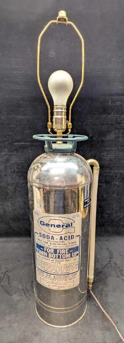 Converted General Fire Extinguisher Table Lamp - 2