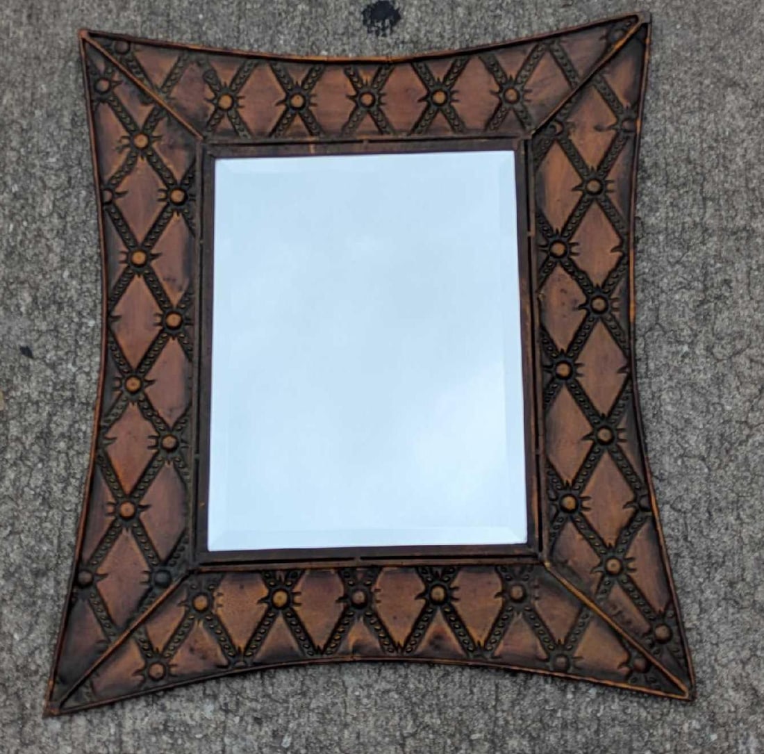 Embossed Metal Wall Mirror A (1 of 5)