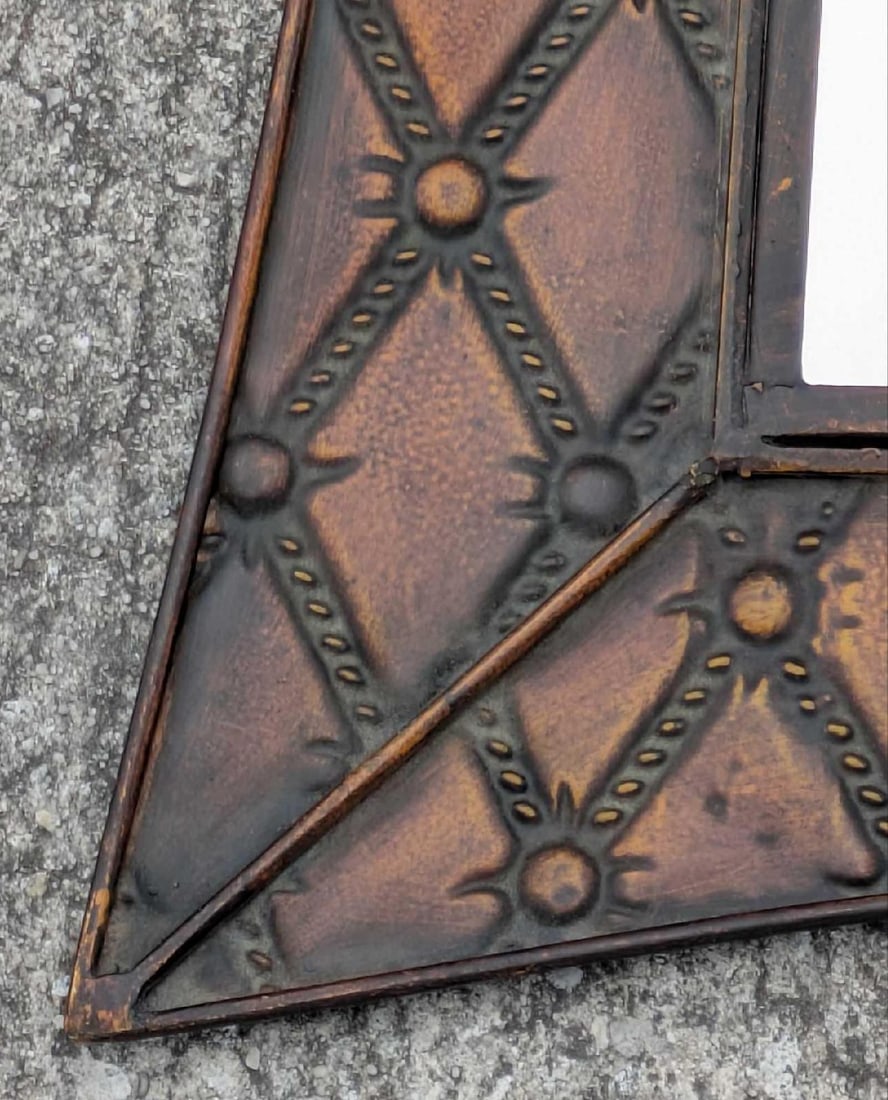 Embossed Metal Wall Mirror A - 2