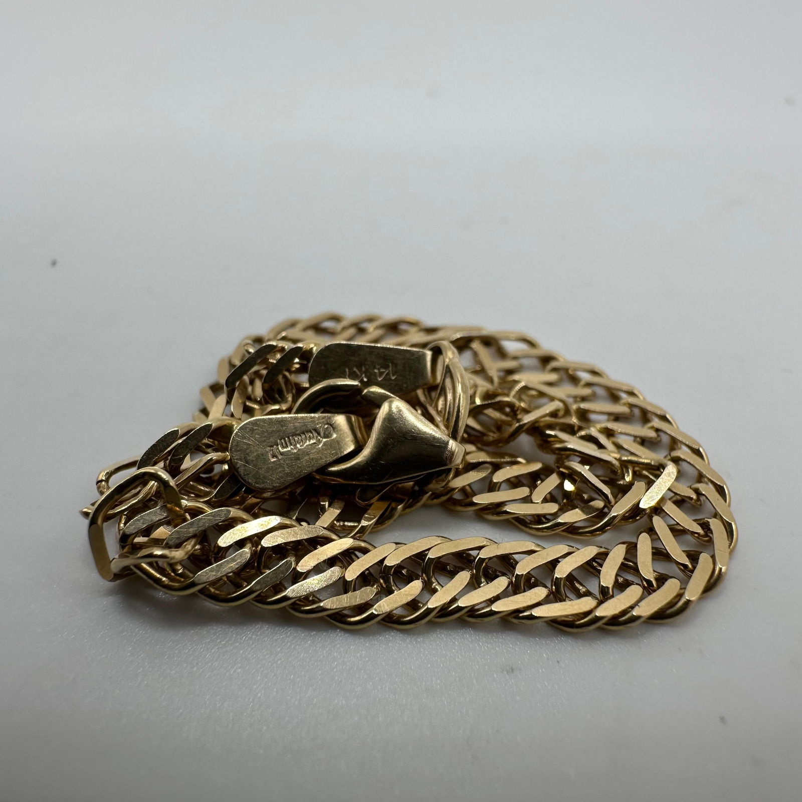 Cuban Link Style EG 14K Italy Gold Bracelet Aurafin (1 of 7)