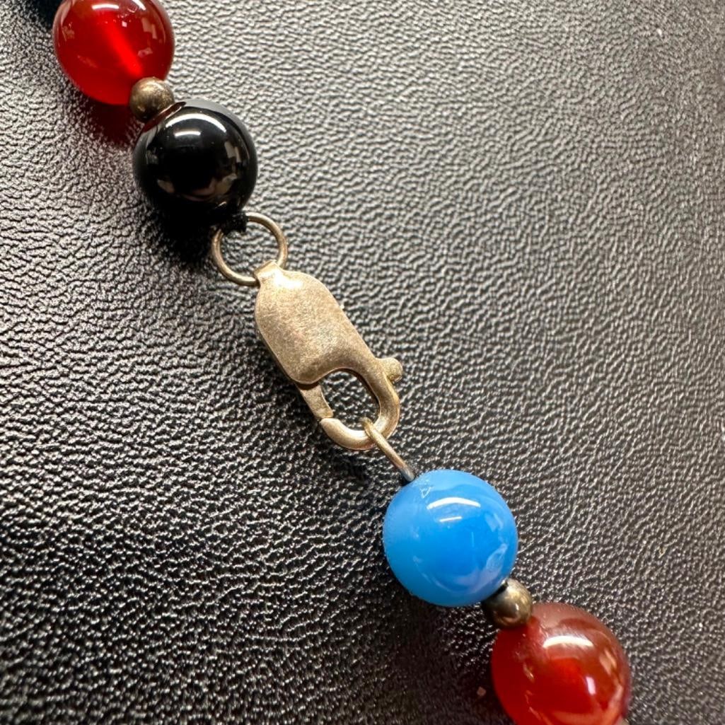 Sterling Silver Multi-Stone Necklace - 2