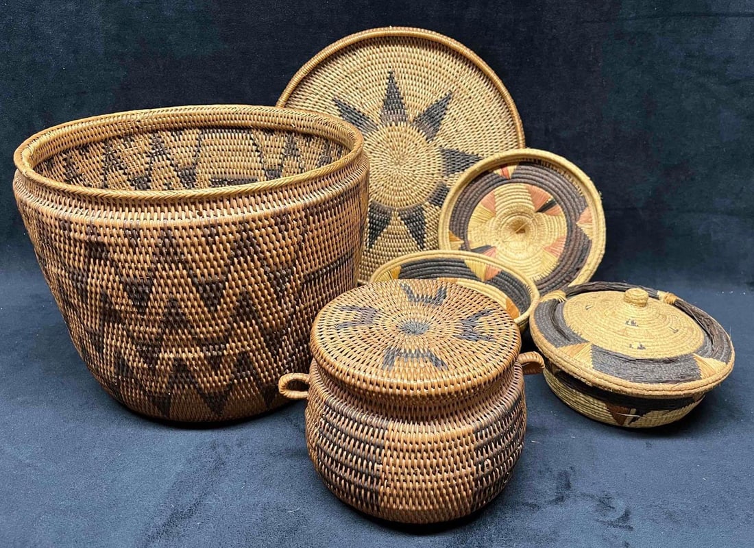 Traditional Kenyan Hand Woven Basket & Bowl Set (1 of 18)