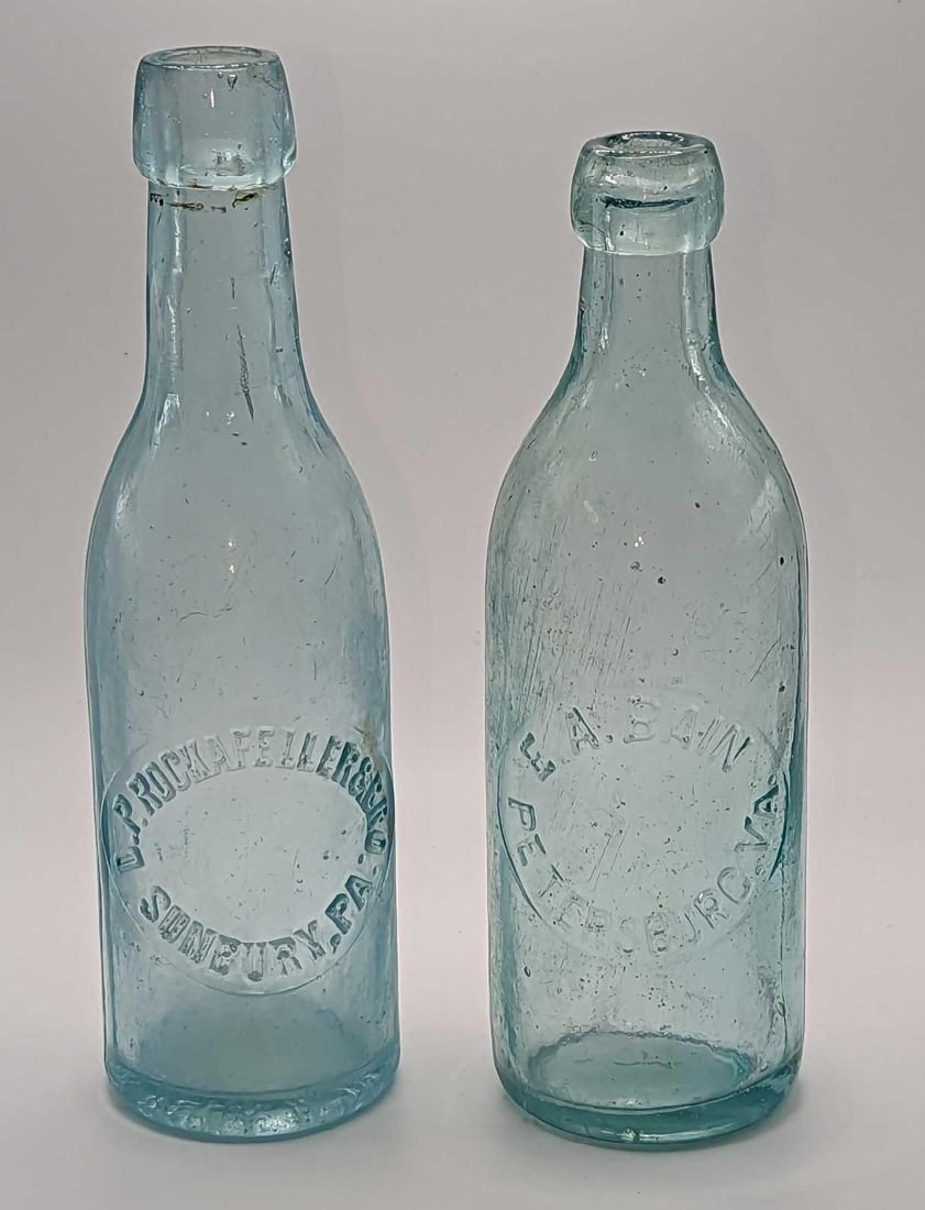 Vintage E.A. Bain & D.P. Rockafeller & Bro Glass Bottles (1 of 8)