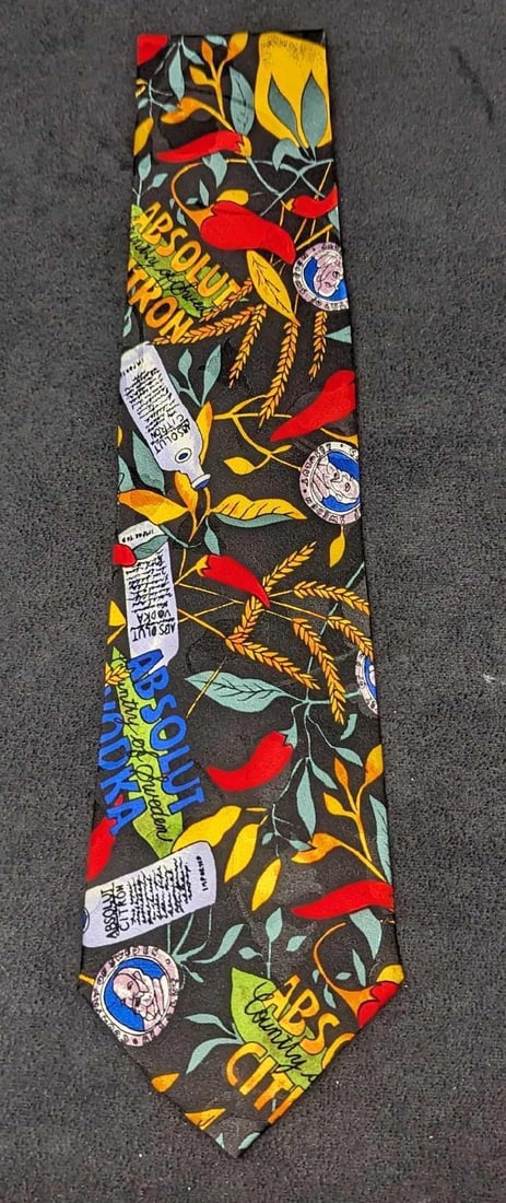 Absolut Vodka Nicole Miller Silk Tie New C (1 of 6)