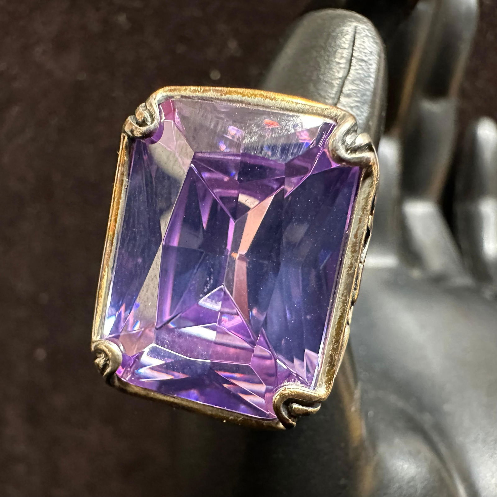 Silpada Lavender Fields Sterling Silver Large Amethyst Statement Ring - 2