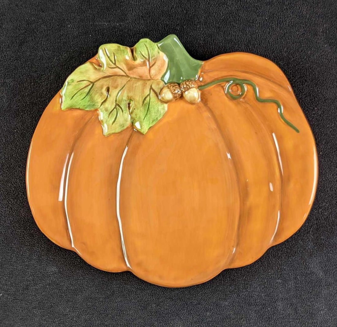 Fall Themed Plates Pumpkin Fall Plates - 2