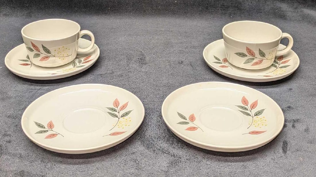 Retired Franciscan Springsong Saucers & Flat Cups (1 of 10)