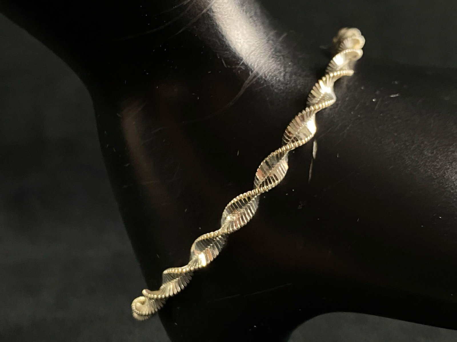 Vintage Sterling Silver Twist Bracelet (1 of 7)