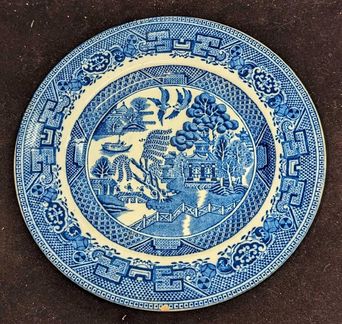 Vintage John Steventon & Sons Willow Plate (1 of 5)