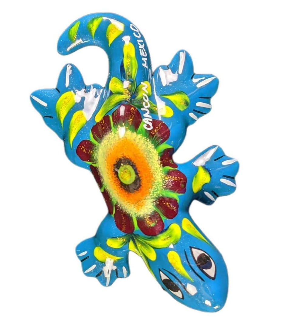 Hand Painted Ceramic Gecko - 2