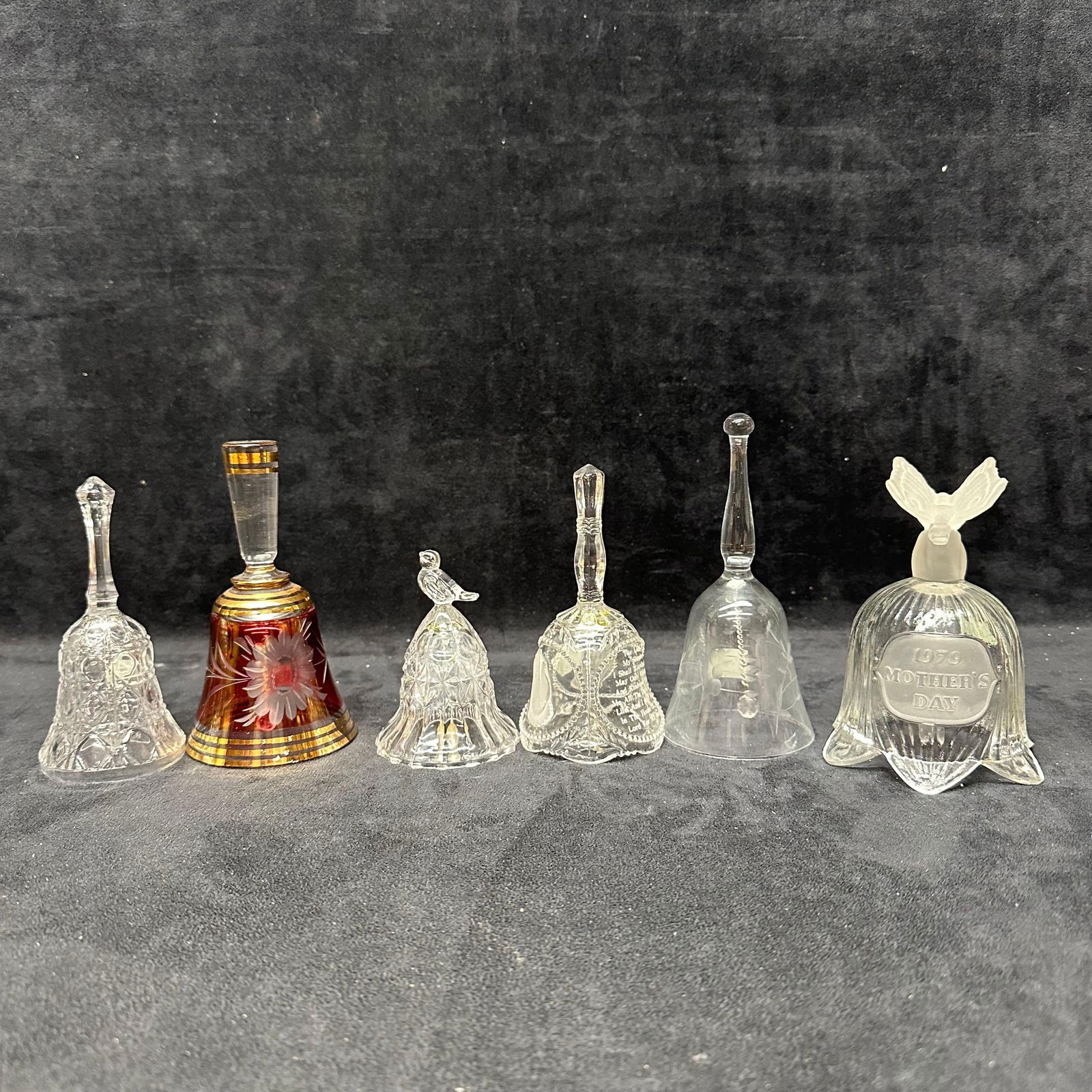 Group of Decorative Glass Bells Assorted Styles (1 of 10)