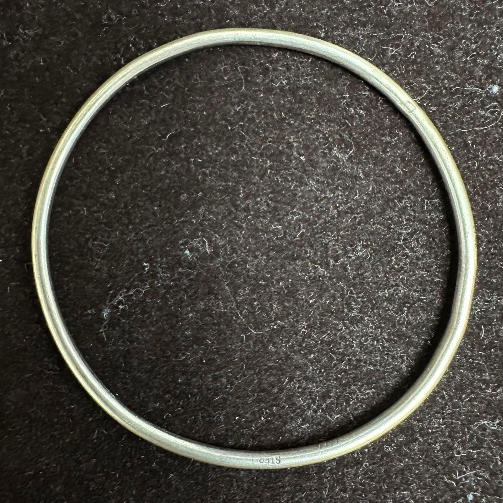 Sterling Silver Solid Thin Bangle Bracelet P31 - 8