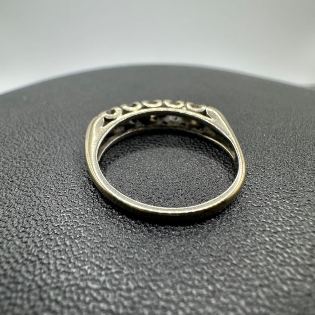 14k White Gold Diamond Ring (Missing One Stone)