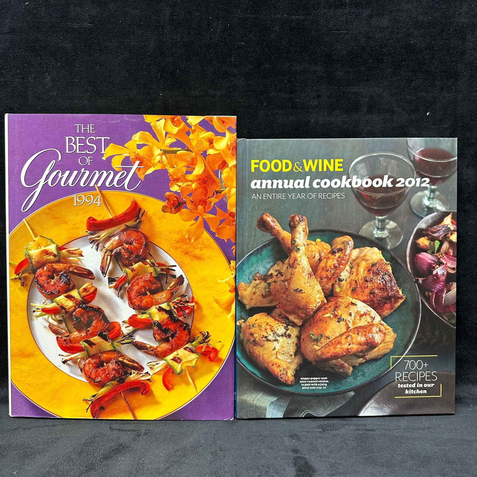 Two Hardcover Cookbooks The Best Gourmet 1994 Food and Wine Annual Cookbook 2012 (1 of 5)