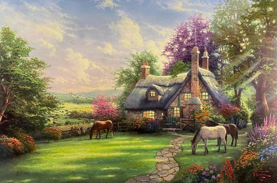 Thomas Kinkade A Perfect Summer Day Lithograph (1 of 7)