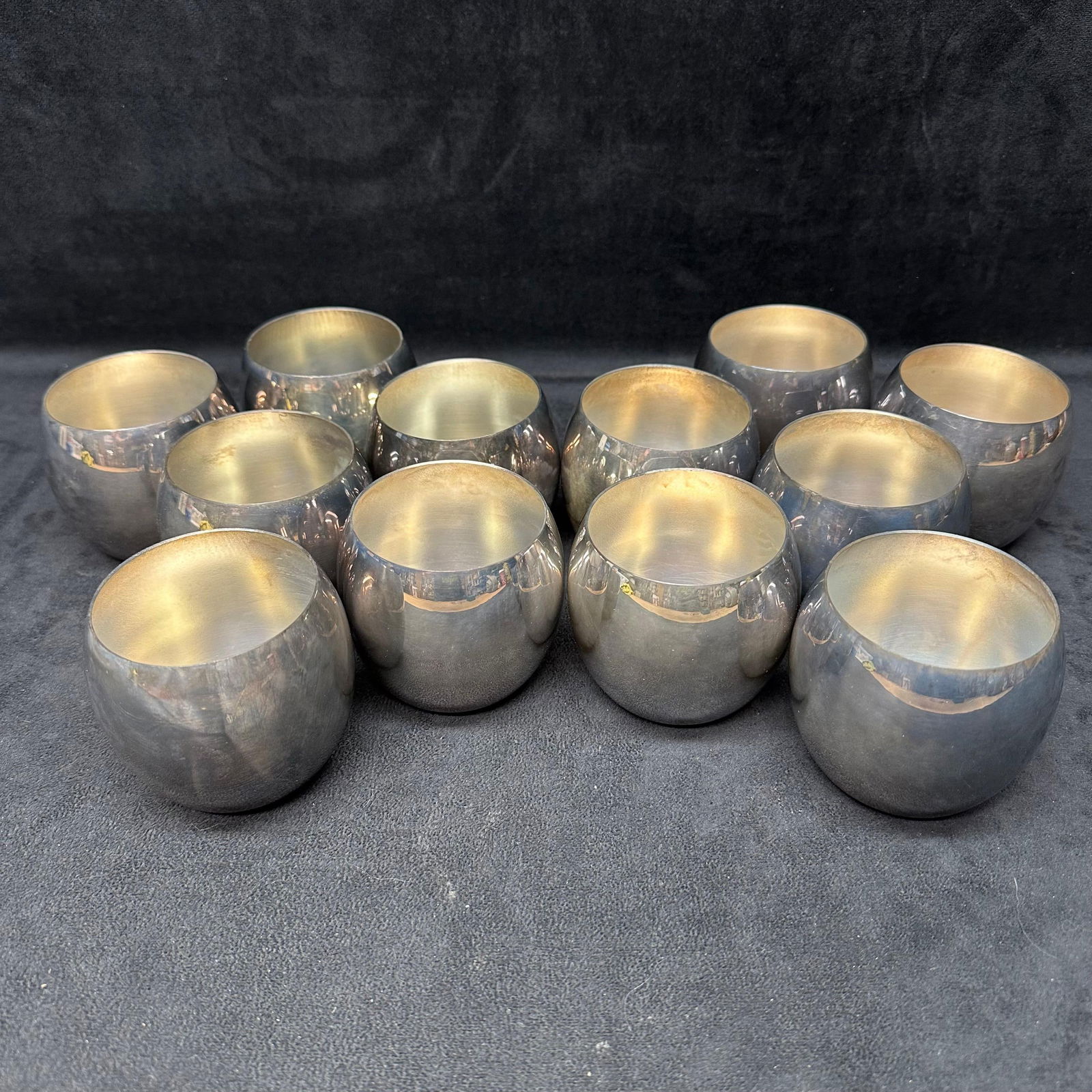 Newburyport Silver Co. Silver-Plated Cordial Goblets 4322 Twelve Cups Set (1 of 11)